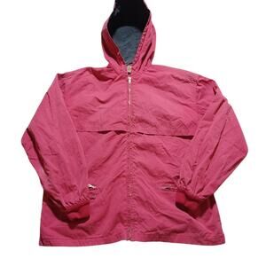 Bogner Sportswear Vintage Germany Pink Smock Jacket Double Zippers FLAWS READ